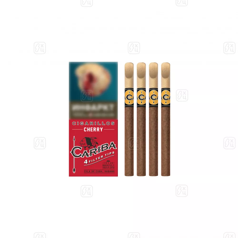65_Сигариллы_c_деревянным_мундштуком_CARIBA_Cherry_пачка_4шт_