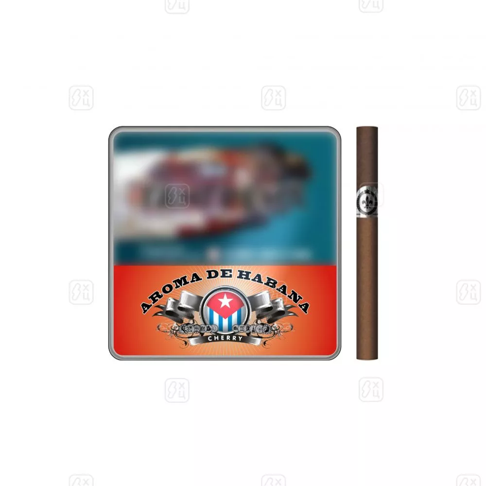 10_Сигариллы_c_фильтром_Aroma_de_Habana_Cherry_портсигар_10шт_